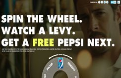 Pepsi Next's Wheel of Levy Microsite